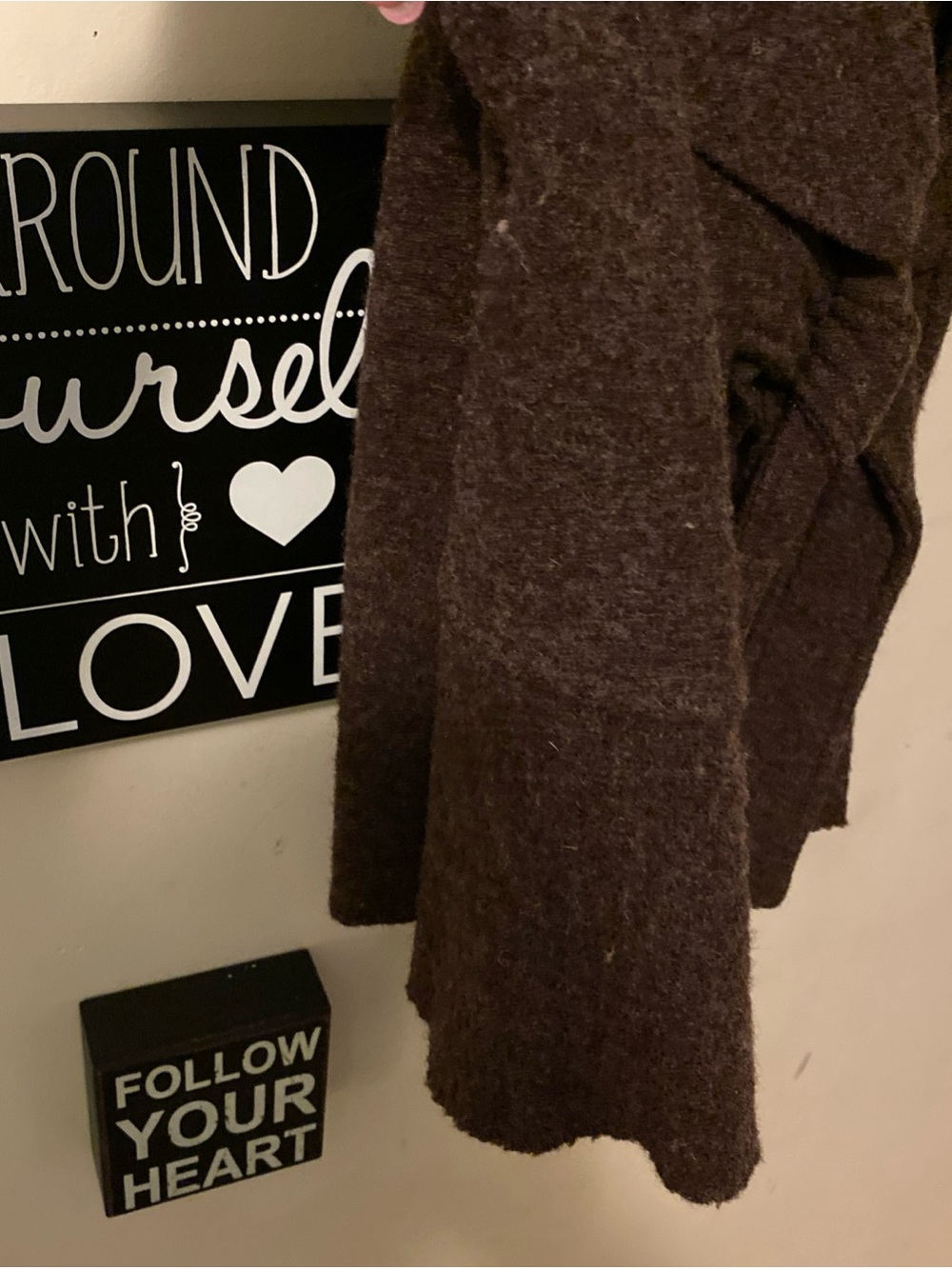 Women's brown sleeveless wrap vest - Picture 4 of 11